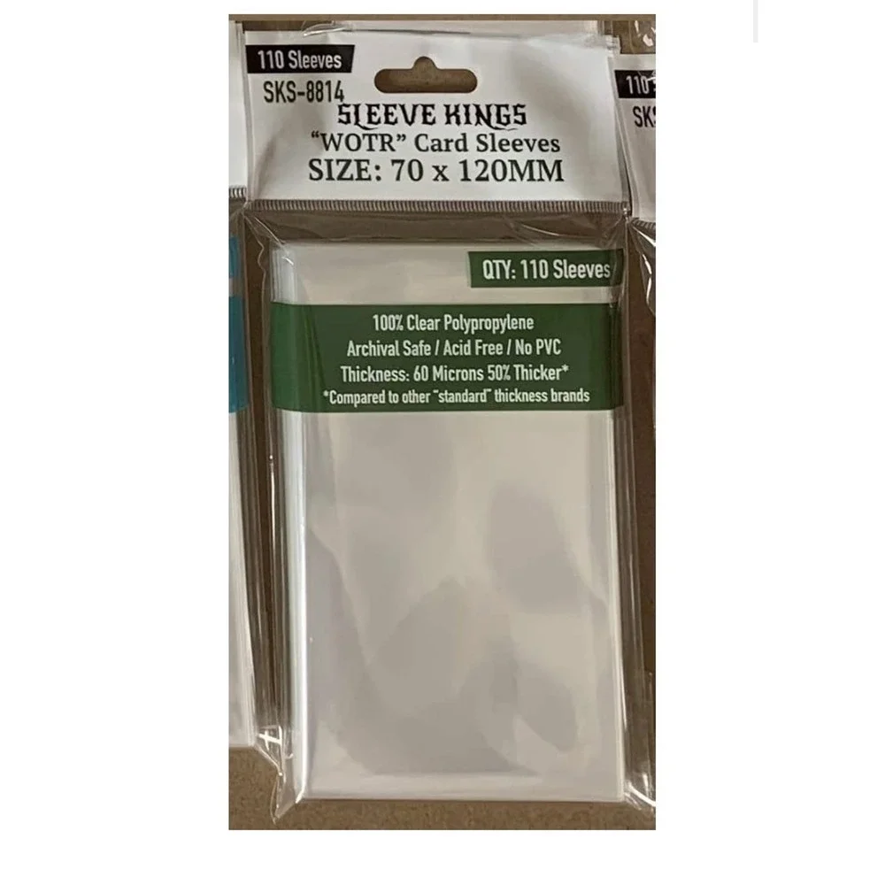 Sleeve Kings WOTR‎ Card Sleeves 70 x 120 mm 110 Count Board Game